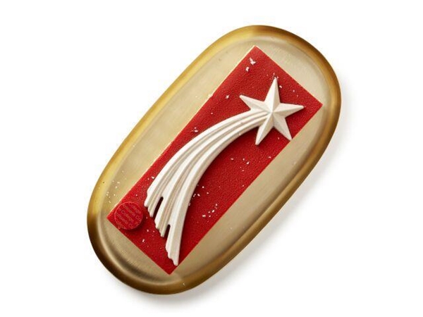 Kerst marsepein schnitte